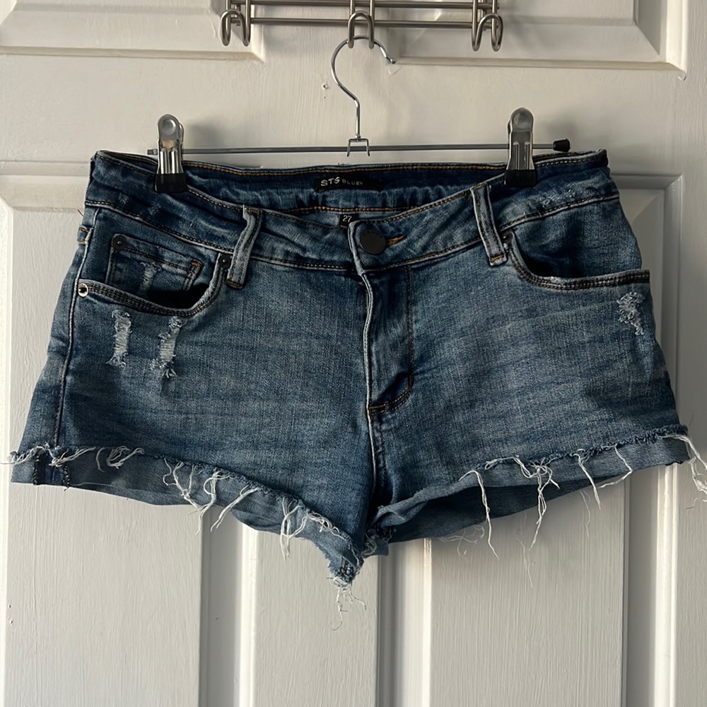 STS blue distressed shorts